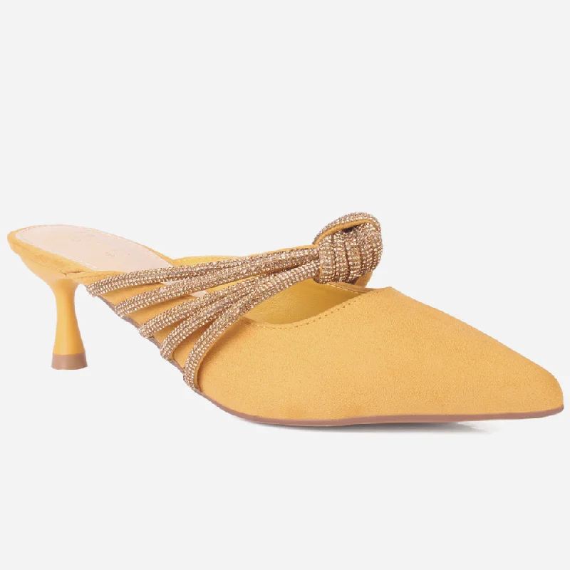 Women's "ZITA" Pointed Slide In Sandals